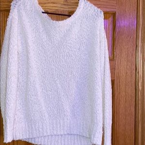 white sweater long sleeve
